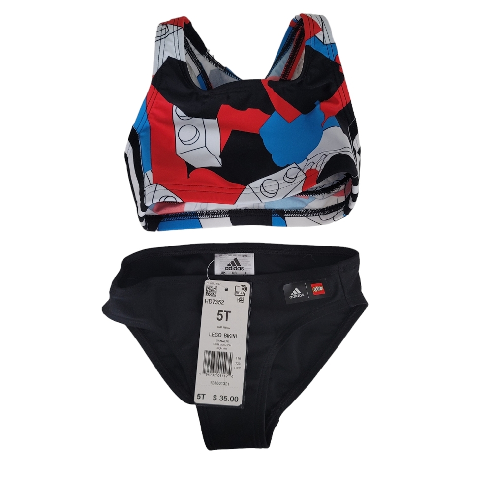 ADIDAS X LEGO legos graphic bikini swim suit